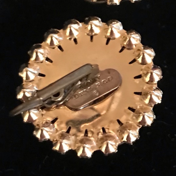 Mary Demarco vintage look large sparkly earrings. - Picture 8 of 8